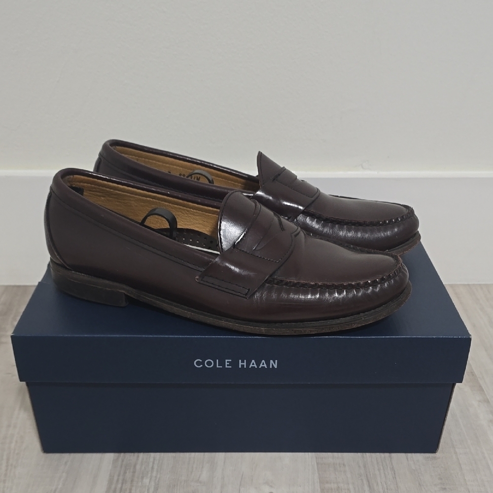 Brook Brothers Men's Dark Brown Leather Loafers